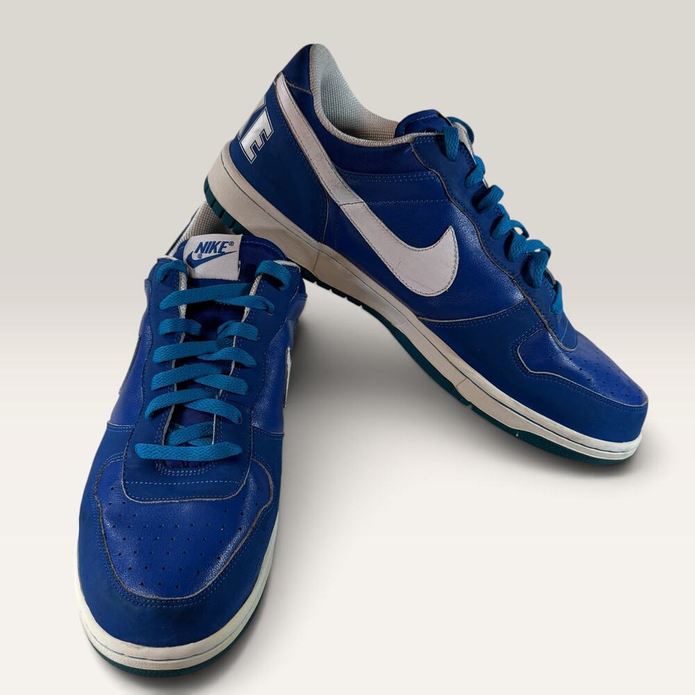 Nike Big Nike Low Varsity Royal Blue White Mens Sneakers Shoes Size 13